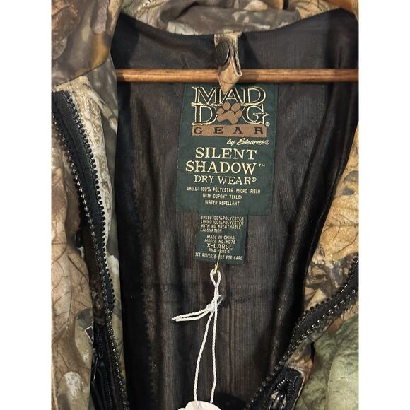 Mad Dog Jacket Men's Medium M Camouflage Hunting Hooded Full Zip - Picture 4 of 6